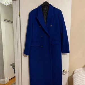 Dynamite Royal Blue Double-Breasted Coat